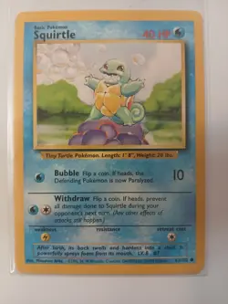 SQUIRTLE - 63/102 - Base Set - Pokemon Card - PL - Image 1