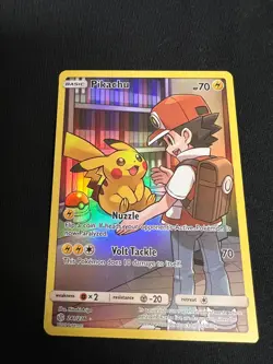 Pikachu Secret Rare 241/236 Cosmic Eclipse SM12 Pokemon Card Sun & Moon NM/M - Image 1