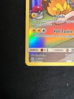 Pikachu Secret Rare 241/236 Cosmic Eclipse SM12 Pokemon Card Sun & Moon NM/M - Image 2