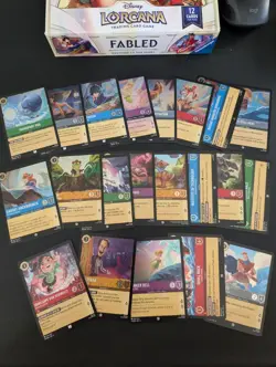 Disney Lorcana Azurite Sea Cold Foil Lot! Common/Uncommon/Rare - 21 Total Cards! - Image 1
