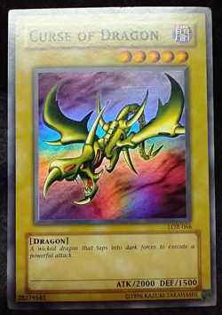 Yu-Gi-Oh LOB-066 Curse of Dragon Super Rare Holo Card NM/Mint Condition #N10C3 - Image 1
