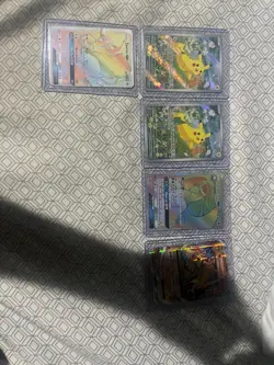 pokemon cards bulk pikachus mint others moderately played bulk lot deal - Image 2