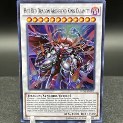 Hot Red Dragon Archfiend King Calamity SHVI-EN097 Yugioh Card - Image 1