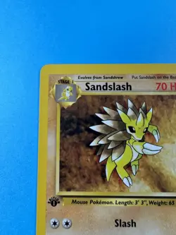 Sandslash - [1st Edition] Fossil 1999 41/62 VLP Uncommon Pokemon Card - Image 2