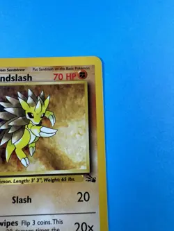 Sandslash - [1st Edition] Fossil 1999 41/62 VLP Uncommon Pokemon Card - Image 3