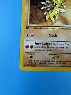 Sandslash - [1st Edition] Fossil 1999 41/62 VLP Uncommon Pokemon Card - Image 5