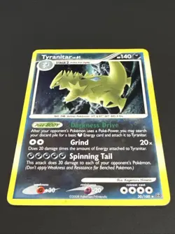 Tyranitar 30/100 - Holo Rare - Stormfront - Pokemon Card - LP - Image 3