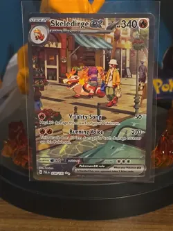 Pokemon Skeledirge EX TCG Paldea Evolved Card 258/193 Mint Holo - Image 2