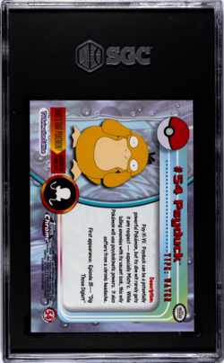 SGC GEM MINT 10 Psyduck 54 Graded Pokemon Card 2000 Topps Chrome Pokemon - Image 2