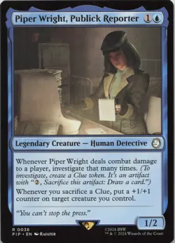 Piper Wright, Publick Reporter R Universes Beyond: Fallout 36 LP-NM - Image 1