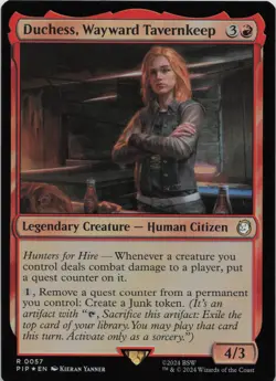 Duchess, Wayward Tavernkeep - FOIL - R Universes Beyond: Fallout 57 - MTG - Image 1