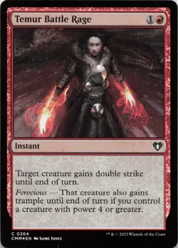 Temur Battle Rage - FOIL - C Commander Masters 264 - MTG - Image 1