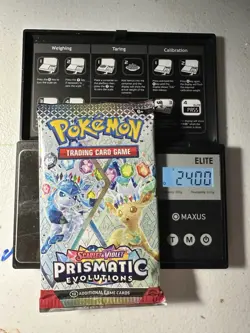 Pokemon Prismatic Evolutions Booster Pack -HEAVY 24.0g- *Possible Demi/God Pack! - Image 1