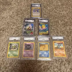pokemon graded card lot of 7 cards - Image 1