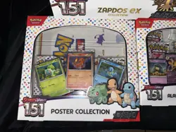 Pokemon TCG: 151 Poster, Zapdos ex, Alakazam ex Collection Box (Lot of 3) - Image 2
