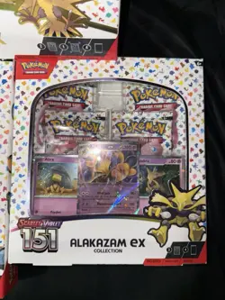 Pokemon TCG: 151 Poster, Zapdos ex, Alakazam ex Collection Box (Lot of 3) - Image 4