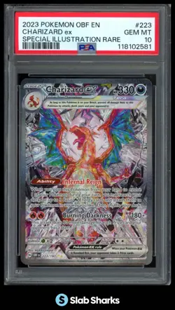 2023 POKEMON OBSIDIAN FLAMES CHARIZARD EX SPECIAL ILLUSTRATION RARE PSA 10 - Image 1