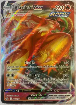 Blaziken VMAX 021/198 NM - Sword & Shield Chilling Reign Pokemon TCG English - Image 1