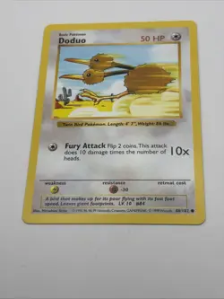 Pokemon TCG Doduo Base Set 48/102 Regular Shadowless Common LP - Image 2