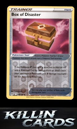 Reverse Holofoil Box of Disaster 154/196 Pokemon Uncommon SWSH11: Lost Origin Ca - Image 1