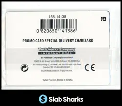 2019 POKEMON #SW075 BLACK STAR PROMOS SPECIAL DELIVERY CHARIZARD HOLO SEALED - Image 2