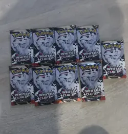 HEAVY! Lot Of 9 - 22.70g! Pokemon TCG SV10.5 White Flare Booster Pack Sealed! - Image 1