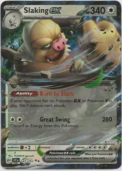 Pokemon Slaking ex Double Rare Holo HP 340 Surging Sparks 147/191 - Image 1