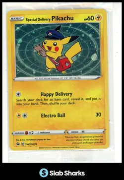 2019 POKEMON BLACK STAR PROMOS #SWSH074 SPECIAL DELIVERY PIKACHU HOLO SEALED - Image 1