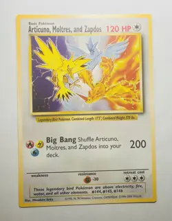 Pokemon Tcg Jumbo Black Star Promo - Legendary Birds- Articuno Moltres & Zapdos - Image 2