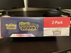 Pokemon Surging Sparks ETB + Booster Bundle Costco 2 Pack Elite Trainer Box - Image 1