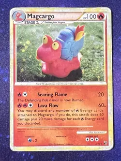 Pokemon TCG - Magcargo 6/90 - HeartGold SoulSilver Undaunted - Regular - DAMAGED - Image 1