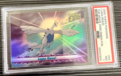 Topps Pokemon 2000 - Lugia Rises! Rainbow Foil #64 PSA 7 - POP 2 (ONLY 5 HIGHER) - Image 2