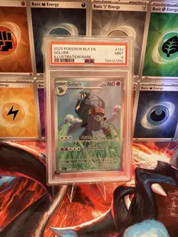 Pokemon TCG Golurk 123/086 Black Bolt Illustration Rare PSA 9 Mint - Image 1