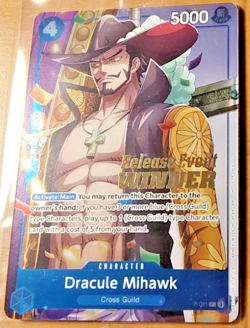 ONE PIECE ENGLISH CARD HOLO CARTE GAME RELEASE EVENT WINNER P-081 EN NM - Image 1