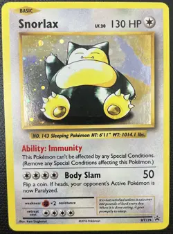 Snorlax XY179 XY Black Star Promo Holo Rare Pokemon Card LP/NM - Image 1