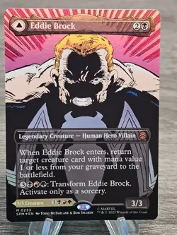 Magic Marvel's Spider-Man SPM Eddie Brock Borderless Foil 233 Mythic - Image 2