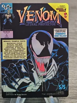 Magic Marvel's Spider-Man SPM Eddie Brock Borderless Foil 233 Mythic - Image 3