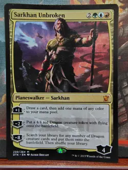 Sarkhan Unbroken - MTG Dragons of Tarkir #230/264 - Regular - MP - Image 1