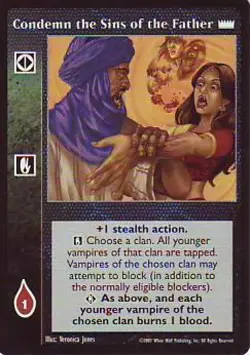 Condemn the Sins of the Father VTES JYHAD LotN - Image 1