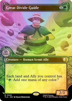 Great Divide Guide Foil Showcase Avatar: The Last Airbender NM MTG - Image 1