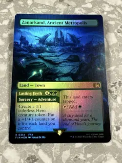 Zanarkand, Ancient Metropolis (Borderless) #314 FOIL MTG Final Fantasy FIN NM X1 - Image 1