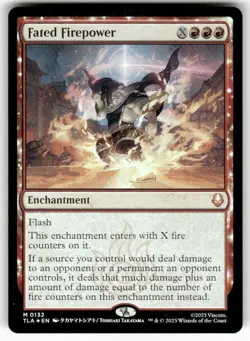 Fated Firepower 132 NM Foil MTG Avatar: The Last Airbender Magic - Image 1