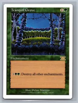 Magic The Gathering 6th Edition Tranquil Grove #258/350 MTG - Image 1