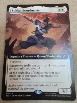 Sokka, Swordmaster - #174 Extended Art Regular Avatar: The Last Airbender - Mtg - Image 1