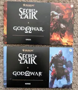 Secret Lair x God of War: Greek & Norse Regular Sets Playstation Superdrop MTG - Image 1