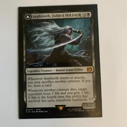 Sephiroth Fabled Soldier/One Winged Angel Final Fantasy Magic the Gathering - Image 1