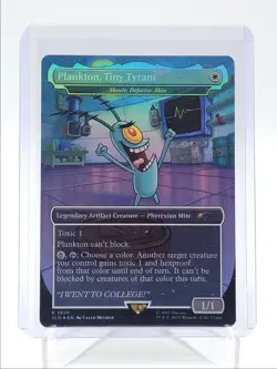 PLANKTON, TINY TYRANT 2019 MTG SECRET LAIR DROP SERIES RARE HOLO Q5902 - Image 1