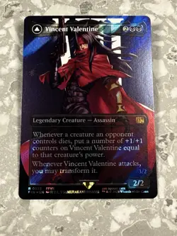 Vincent Valentine (Borderless) (Surge Foil) #528 MTG Final Fantasy FIN NM X1 - Image 1