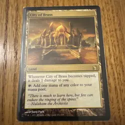 1 x City of Brass - Modern Masters - Light Play - MTG - Image 1