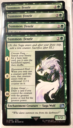 MTG Final Fantasy Deck- Yuna Enchantment Competitive Standard -Green/White/Black - Image 5